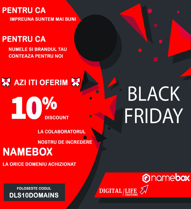 10% discount Namebox.ro